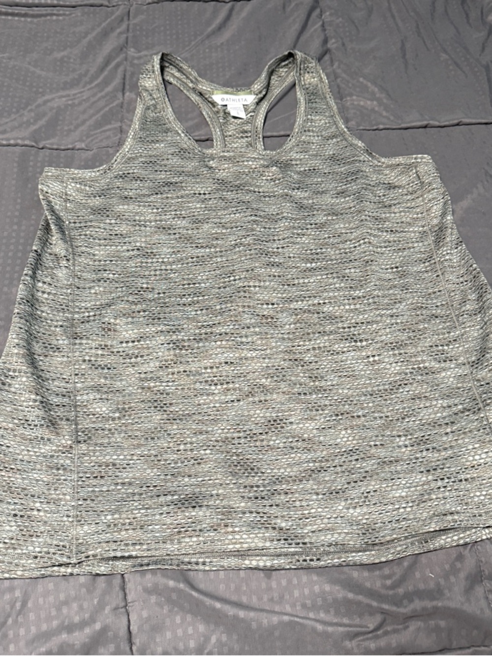 Athleta Ultimate Scoop Tank Top Green Womens Size Large
